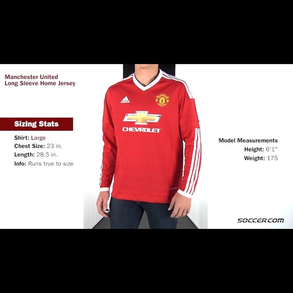 Manchester United home jersey 2015/16 kit red - Picture 8 of 8
